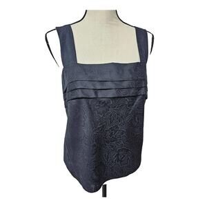 Vintage Lucie Ann II Camisole Size 34 Small Tank Black Pleats Whimsigoth Neutral